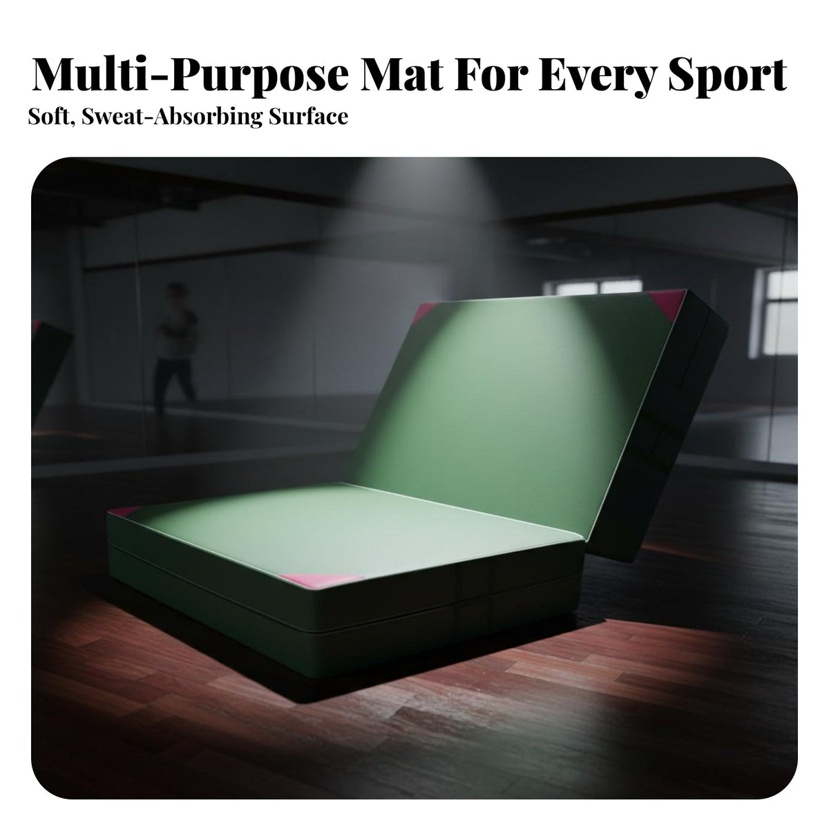 High Jump Landing Mat Multi-Functional Gymnastics Tumbling Mat Good Cushioning Thick Tumbling Pad for Gymnasts, Dancers, Dance Studio, Gymnasium, Dojo