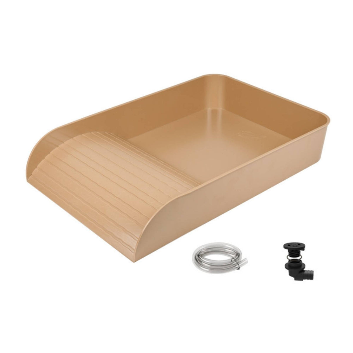 Turtle Basin with Ramp Multipurpose Reptile Bowl Long-Lasting for Reptiles