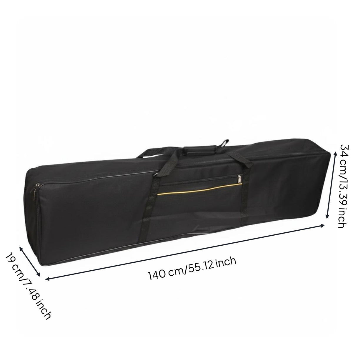 88-Key Electric Piano Bag Portable Waterproof Piano Carrying Bag Adjustable Straps Padded Keyboard Holder for Travel, Transport