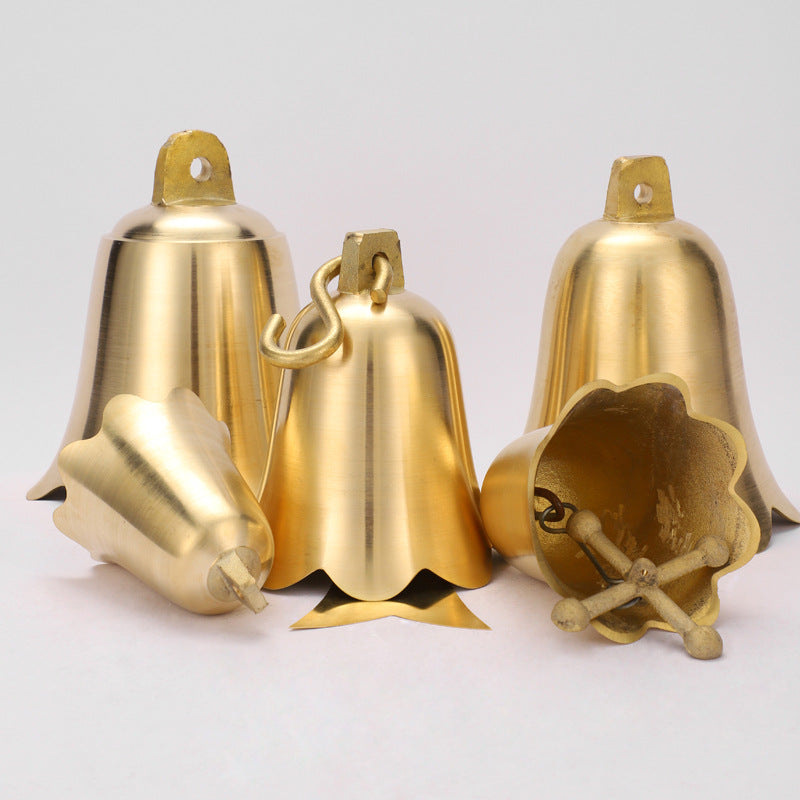 Large Octagonal Brass Wind Chime Temple Bell