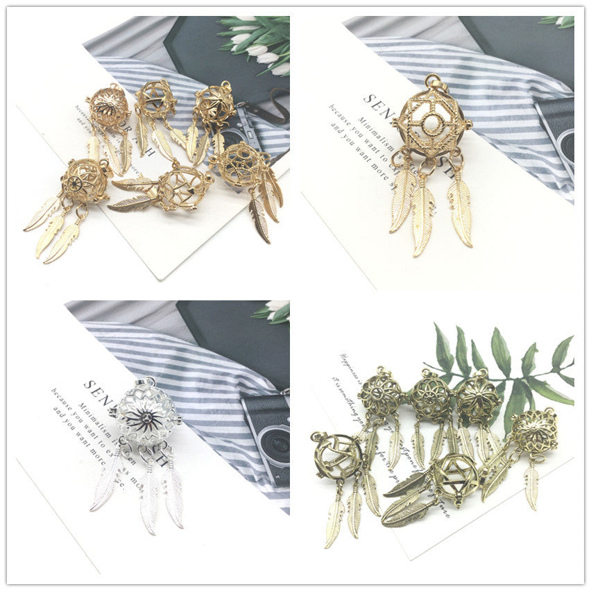 Dream Catcher Locket Pendant for Essential Oils