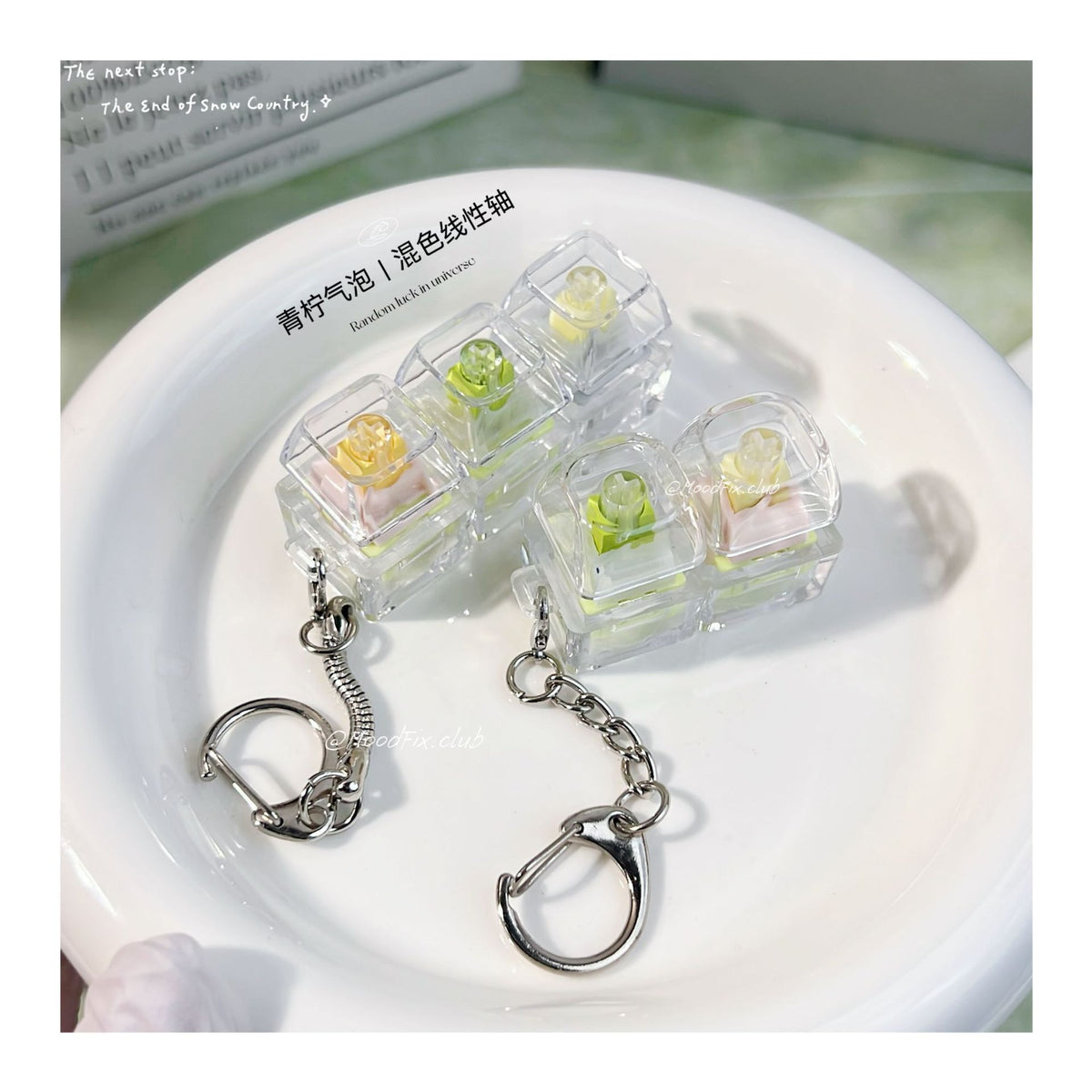 ADHD Focus Stress Relief Keychain with 3-Key Multi-Axis Switch Tester
