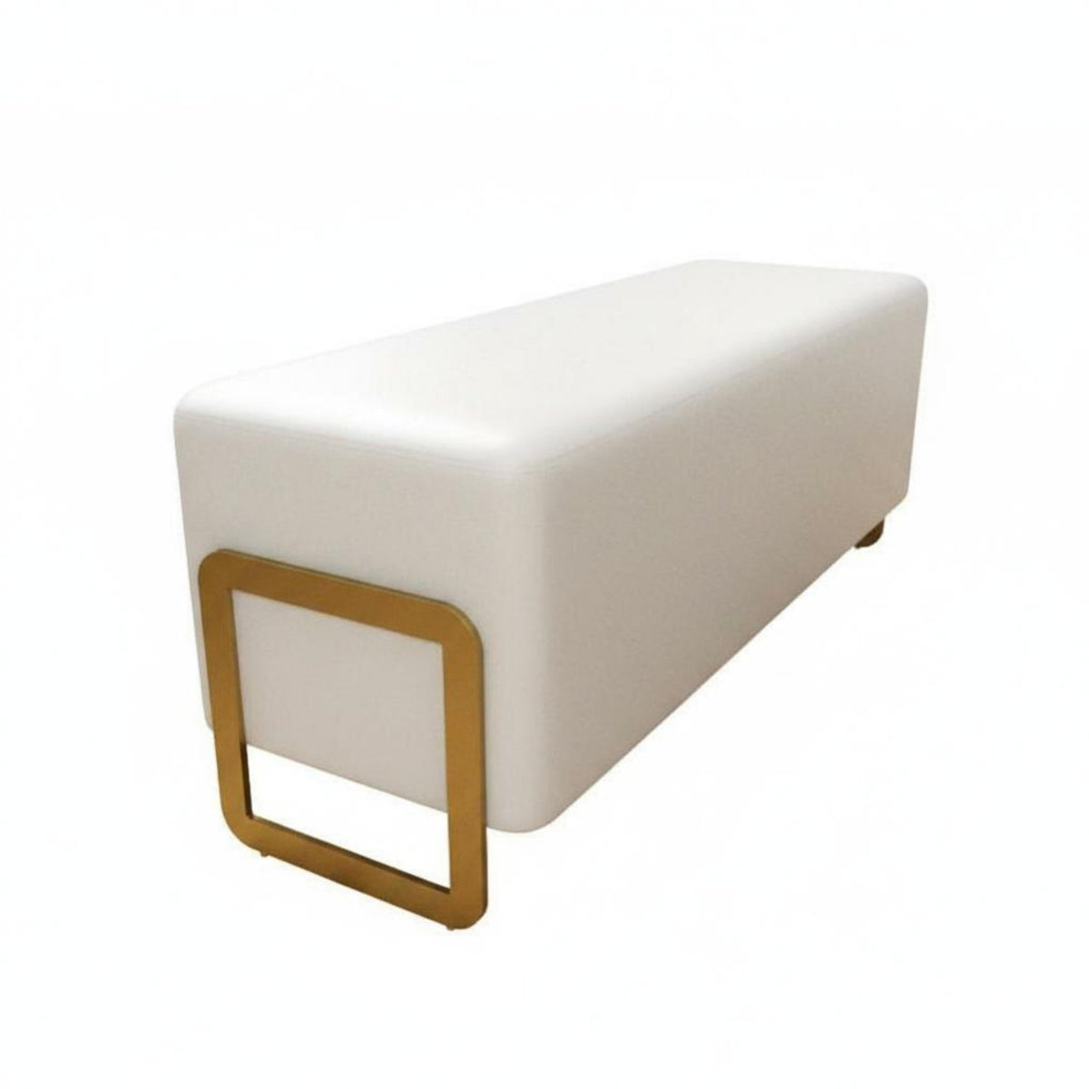 Narrow Entryway Stool Minimalist Design Upholstered Bench Light Luxury Aesthetic Soft Upholstery for Homeowners
