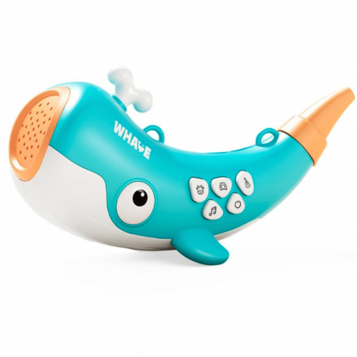 Toy Whistle with Strap Rechargeable Whale Whistle Whistle Light-up Musical for Children, Pretend Play, Breathing Practice