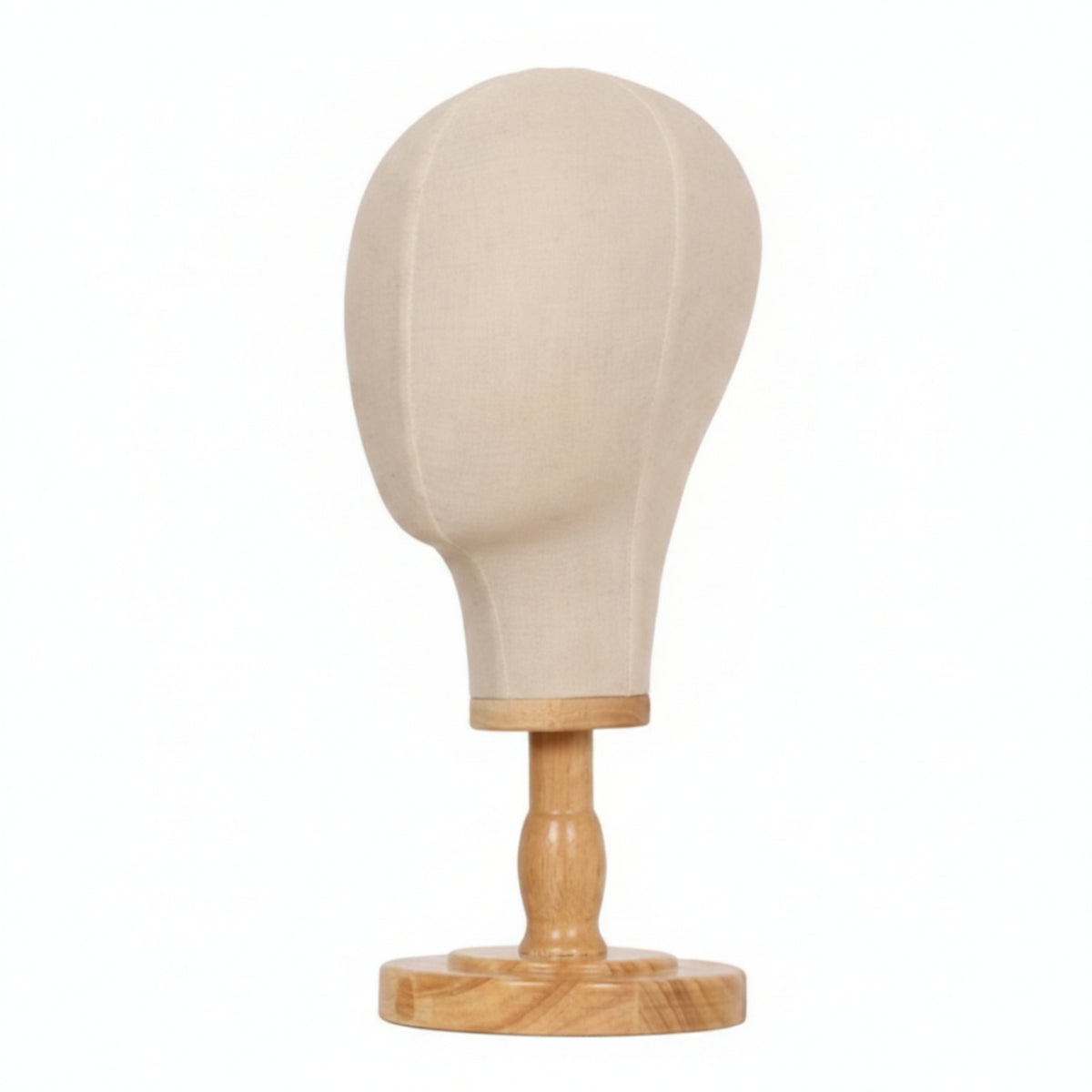 Mannequin Head Tabletop Hat Display Stand Stable Hairpiece Stand Wooden Base for Retailers, Salons