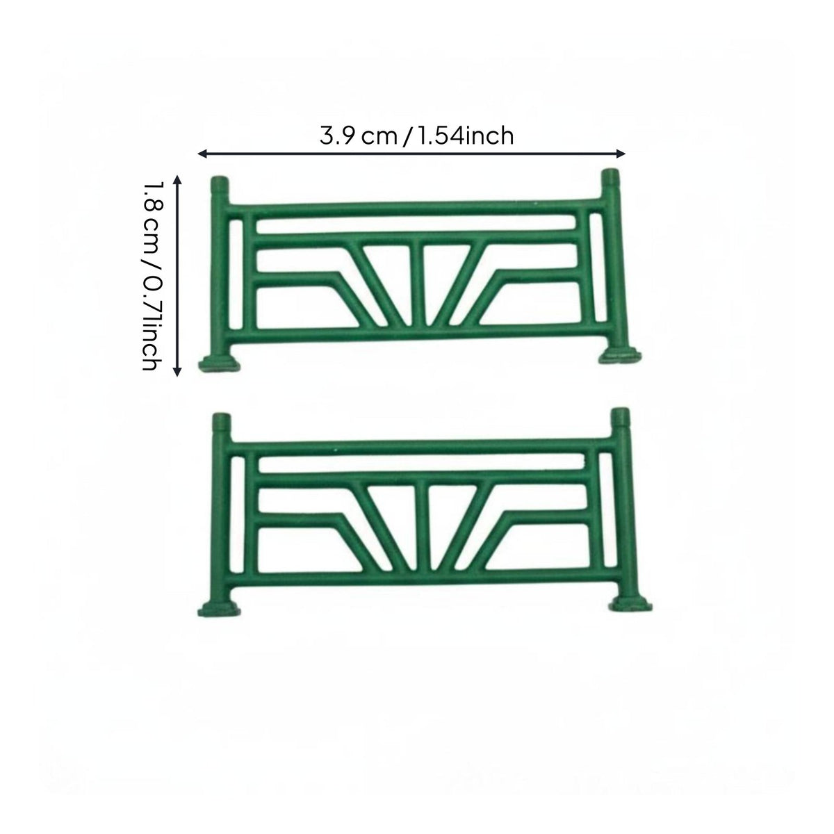 1/64 Scale Road Guardrail Realistic Detail Miniature Traffic Railing Weathered Finish Sand Table Prop for Model Collectors