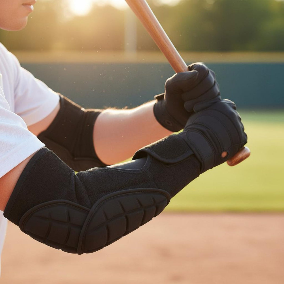 EVA Foam Arm Protector Adjustable Straps Baseball Batting Arm Guard Versatile-Sport Use Baseball Elbow Guard for Athletes