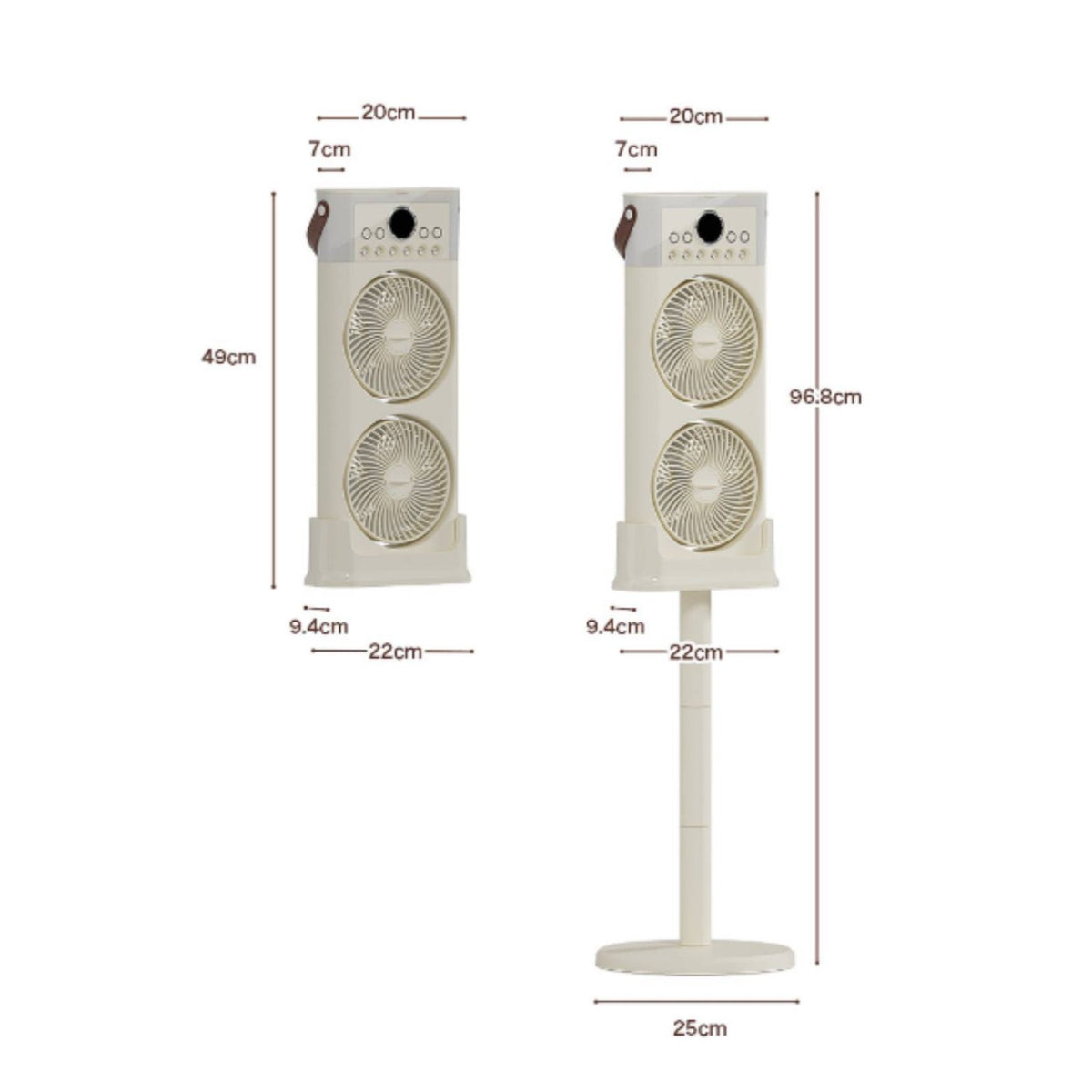 Mist Cooling Fan Humidifying Spray Humidifier Fan Multi-Speed for Office Workers