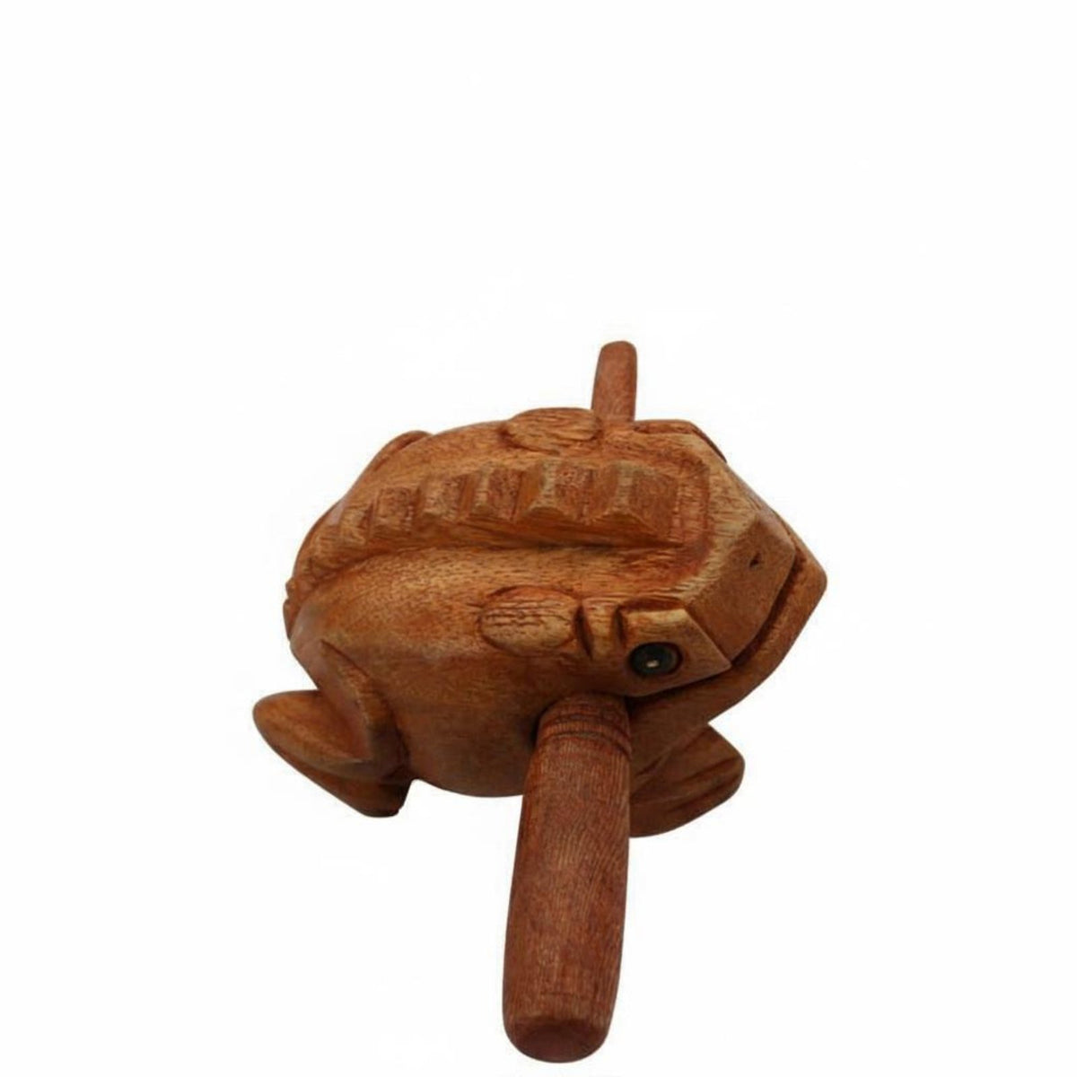 Wooden Frog Guiro Decorative Wooden Frog Rasp Natural Finish for Musicians, Kids