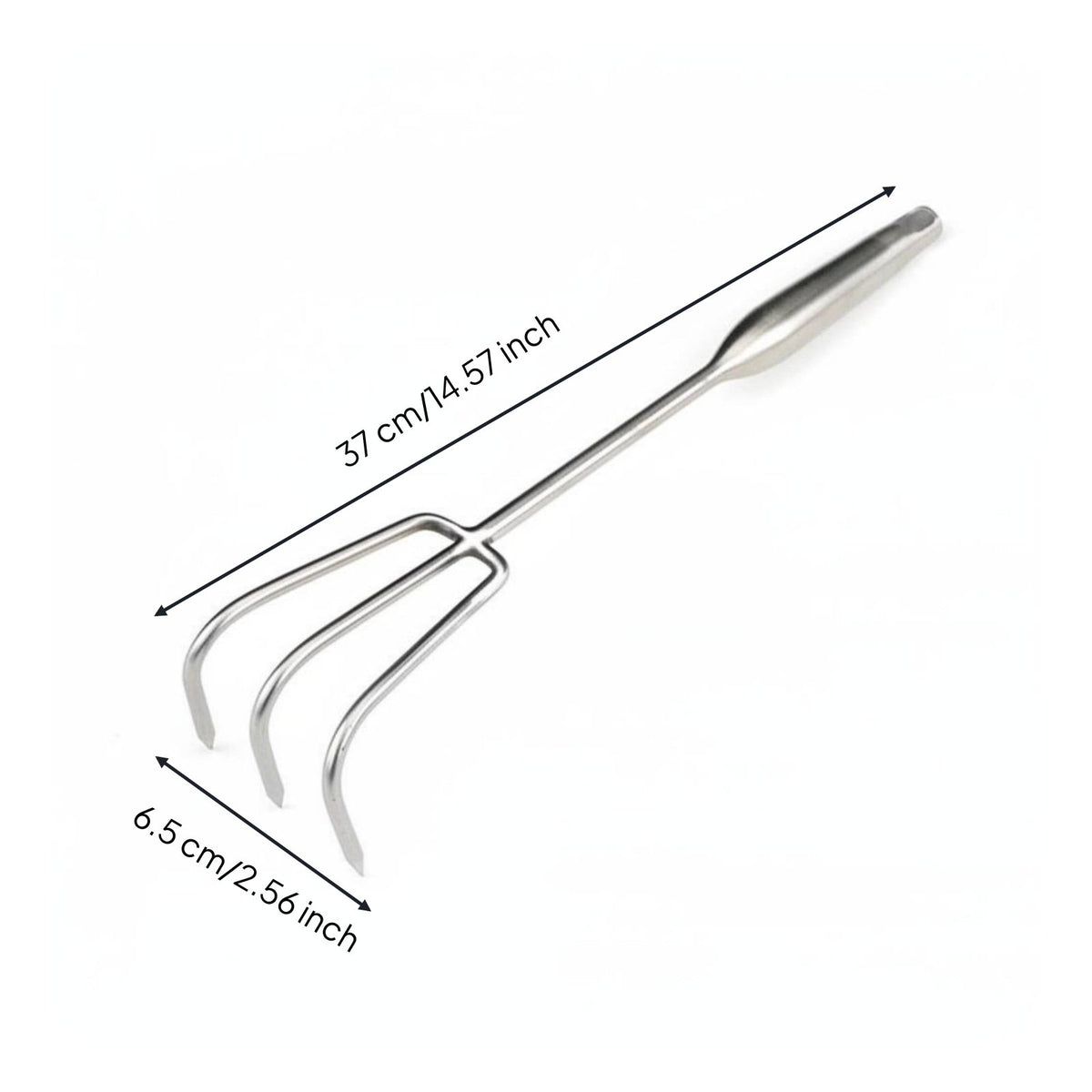 Stainless Steel Clam Rake Sharp Tines Digging Tool Easy to Clean Beachcombing Hand Rake for Beachcombers, Seaside