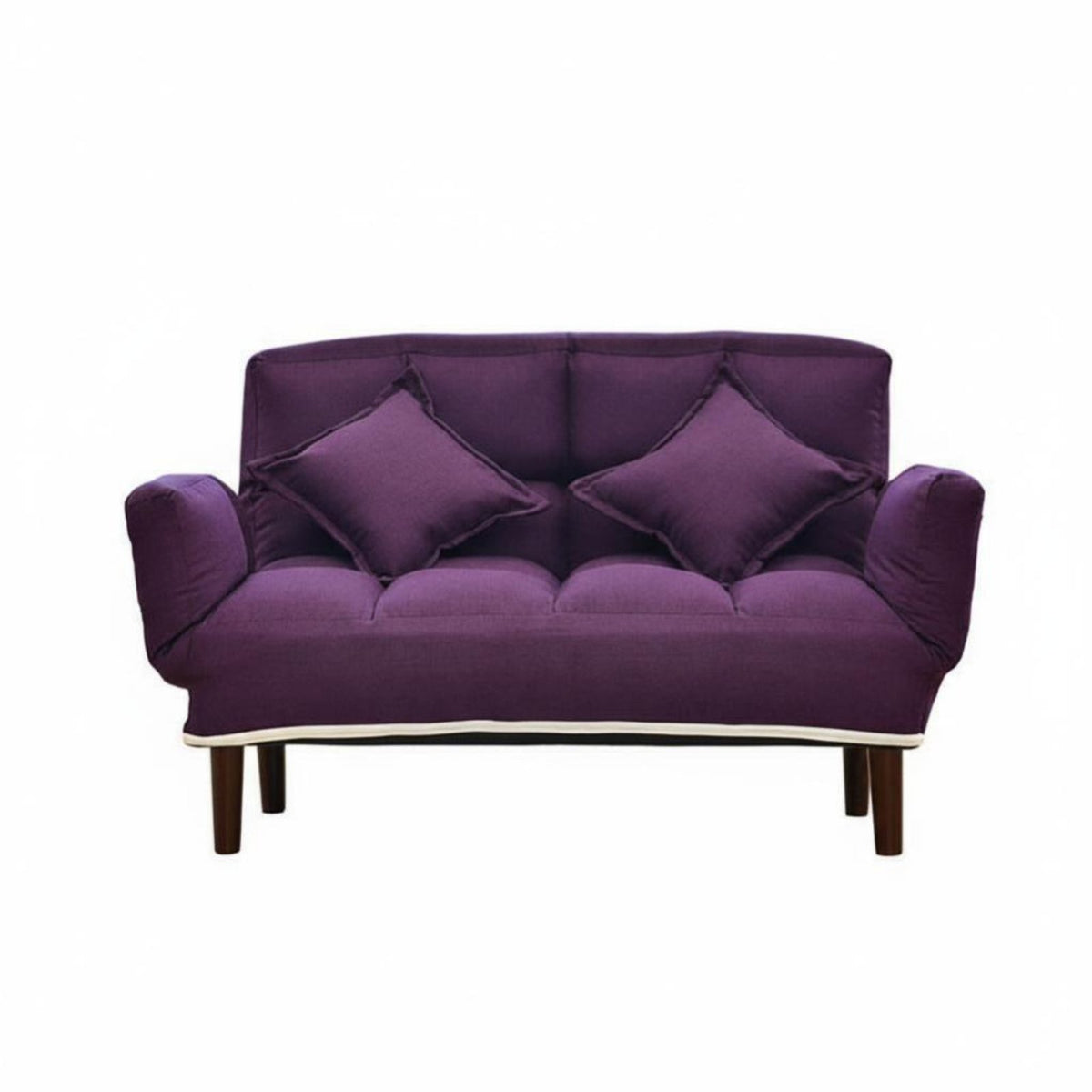 Removable and cleanable Cover Armless Two-Seater Floor Sofa space-saving Design Armless 2-Seater Settee Minimalist design Small Couch inviting Feel for Apartment Dwellers, awayice Workers, Living Room, Bedroom, book corner corner, Playroom