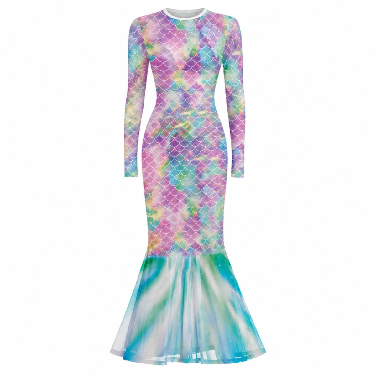 Mermaid Dress Form-Fitting Costume Dress Fishtail for Women