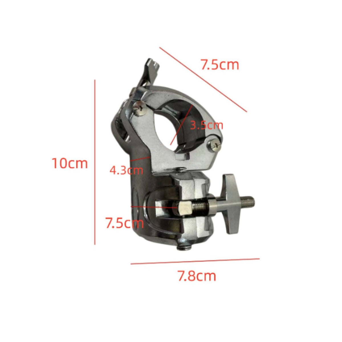 Drum Frame Tube Connector Heavy Duty Right Angles Drum Clamp for Drummers