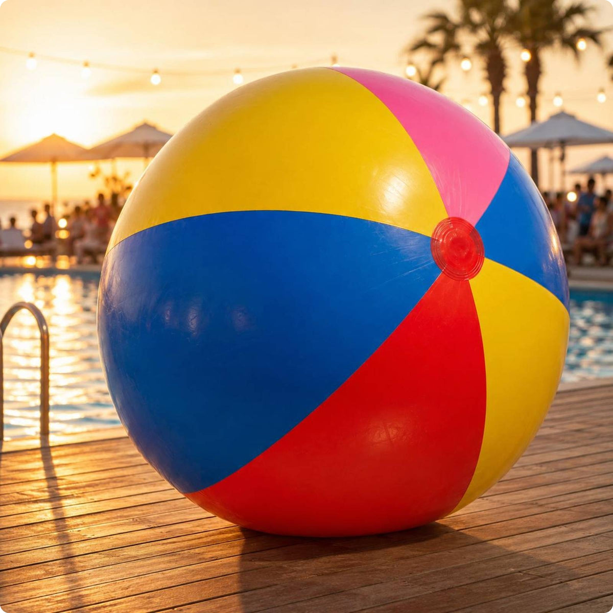 Inflatable Beach Ball Tight Seal Beach Ball Easy to Inflate