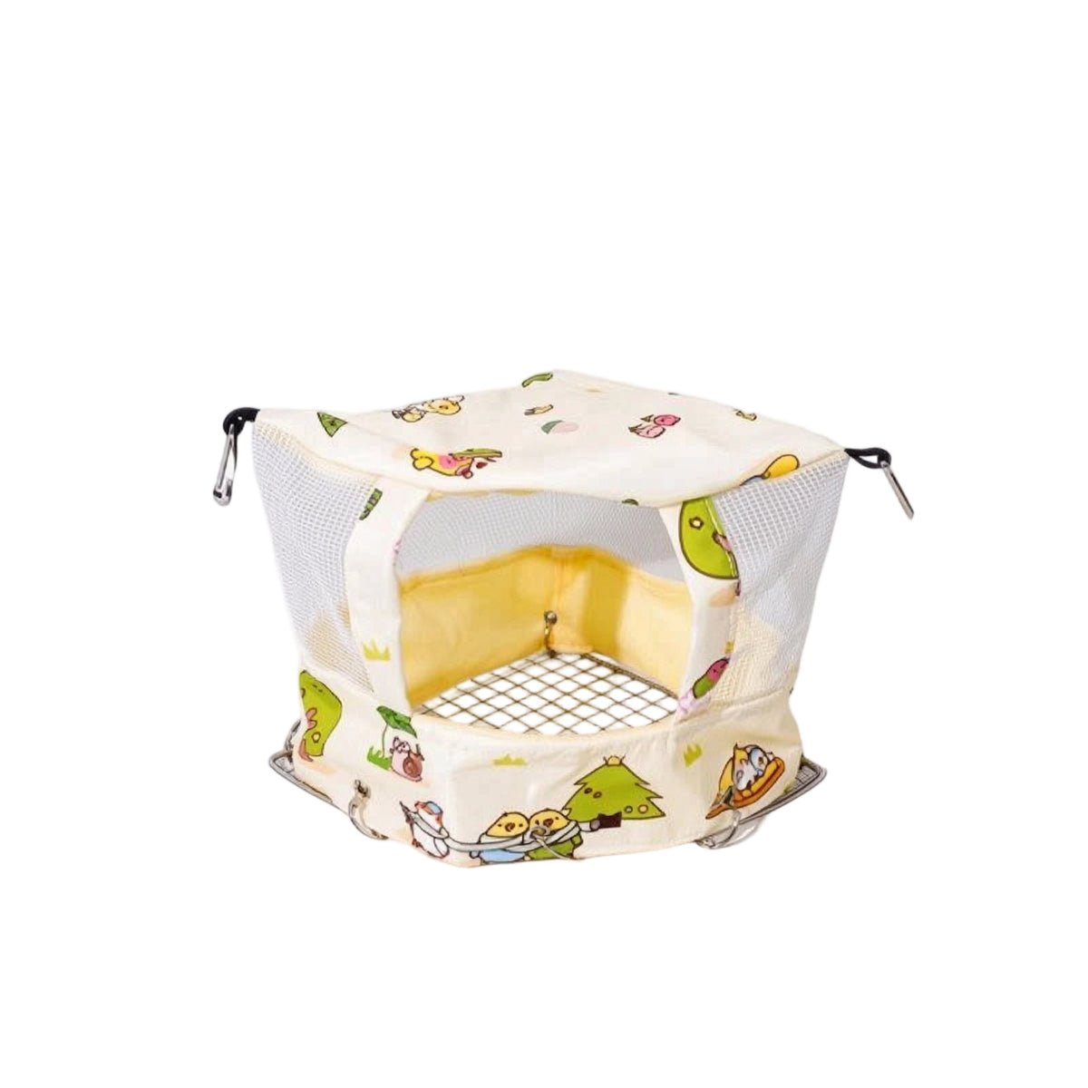 Hanging Bird Nest with Mesh Sides Lightweight Parrot Hanging Nest Space-Saving