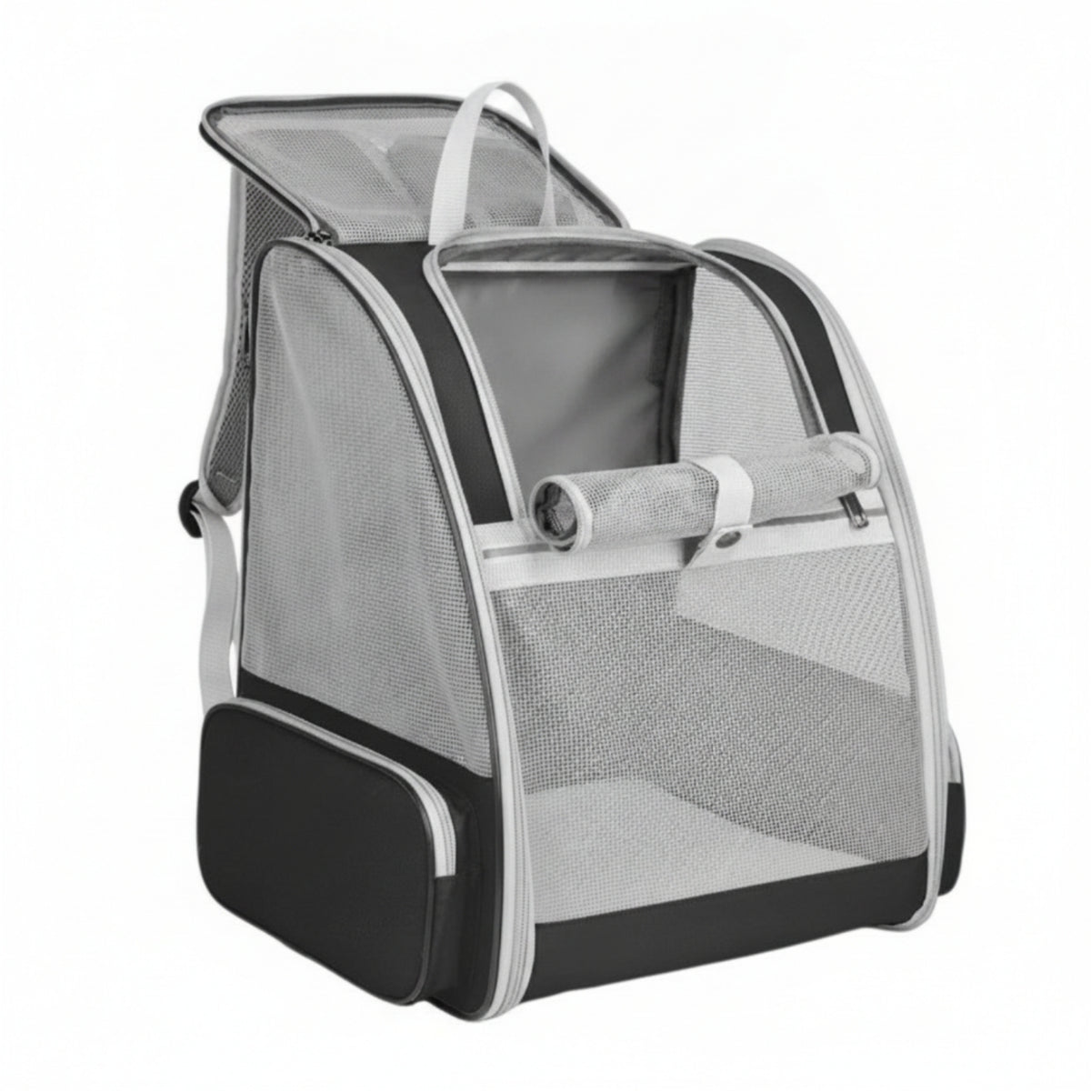 Pet Backpack Carrier Structured Pet Carrier Backpack Ventilated for Cats, Hiking, Professional Care Visits