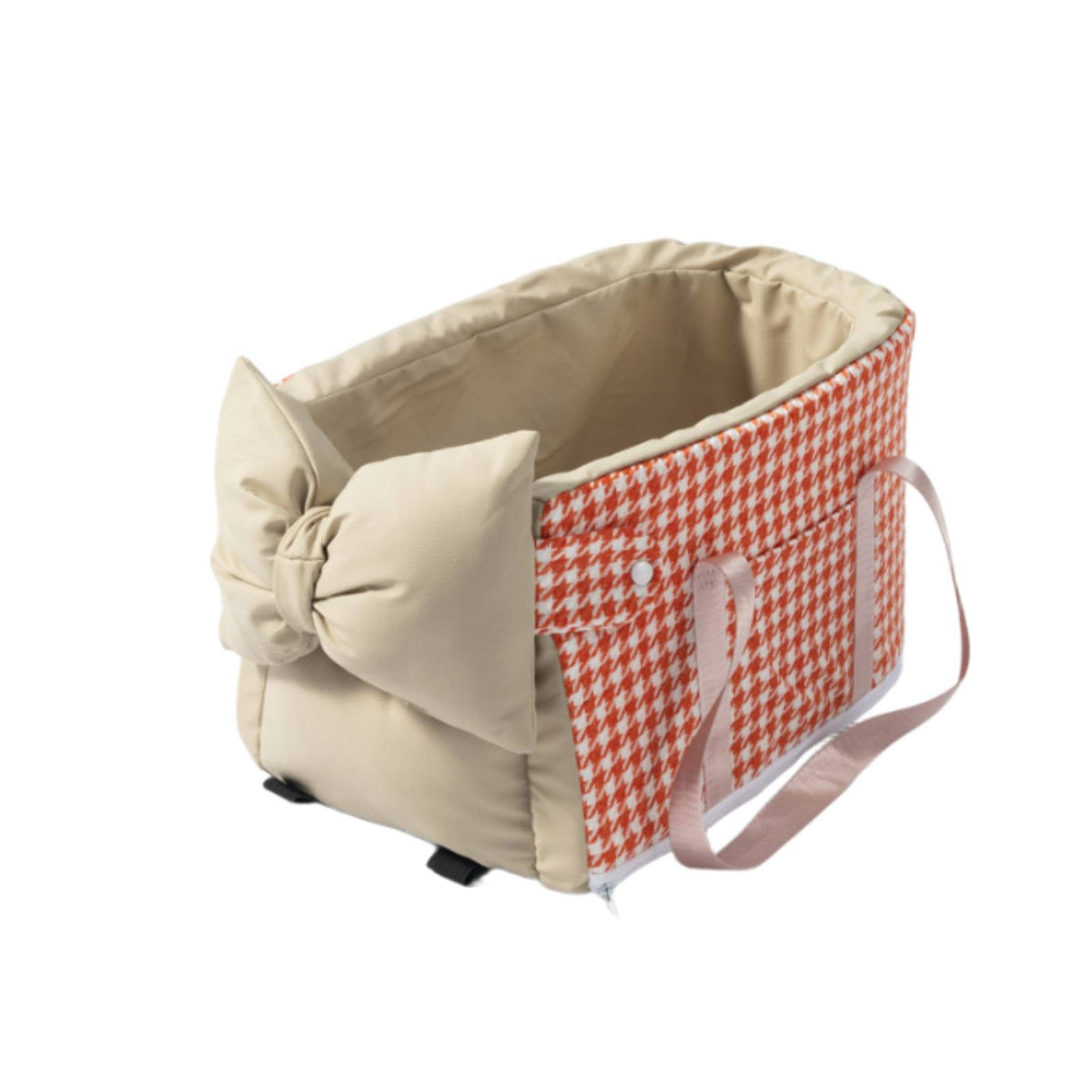 Pet Car Carrier with Cushion Soft-Sided Cat Booster Seat Removable for Cats