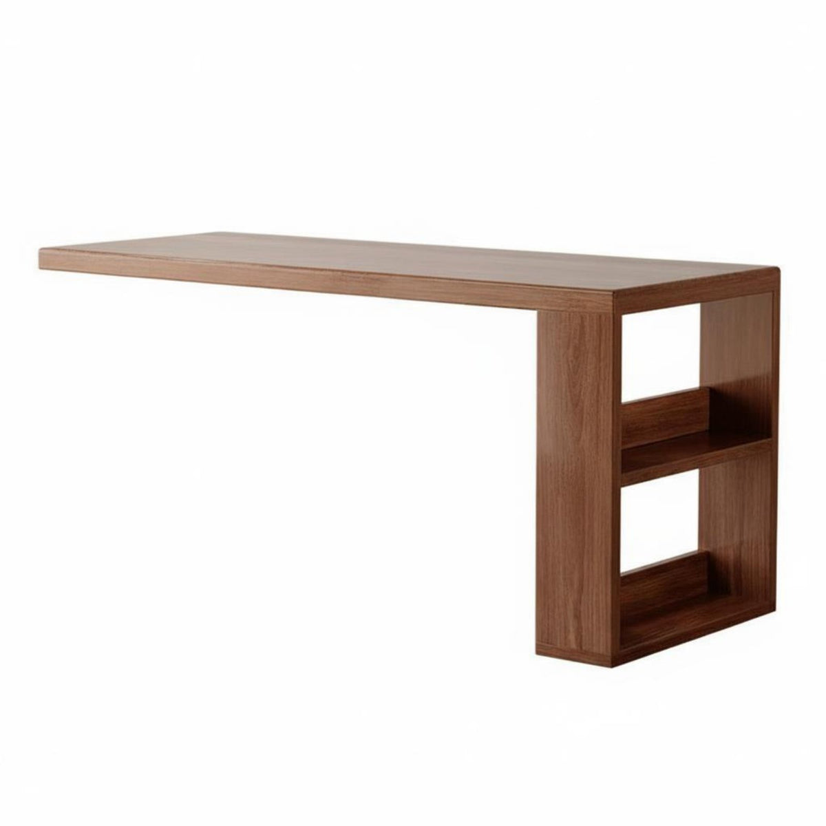 L-shaped Desk Bookshelf Multi-functional Corner Computer Desk Study Table Storage Cabinet with Solid Wood Board Suitable for Students Professionals Dorm Room Home Workspace