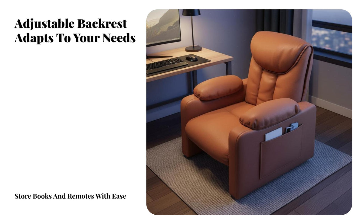 Ergonomic Design Reclining Gaming Armchair Support Lazy Sofa Chair with Footrest Long-Lasting Construction Push Back Recliner Chair Quick Assembly for Young Adults, Home Not on Ice Workers, Homeowners, Bedroom, Reading Nook