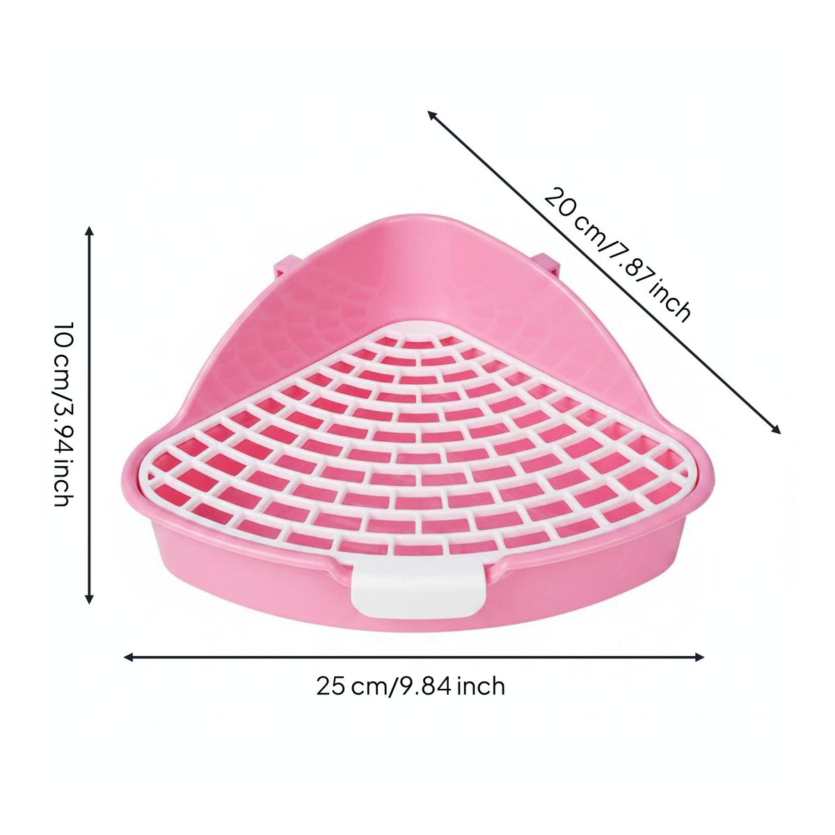 Triangle Rabbit Litter Box Thickened Plastic Rabbit Toilet Tray Sturdy