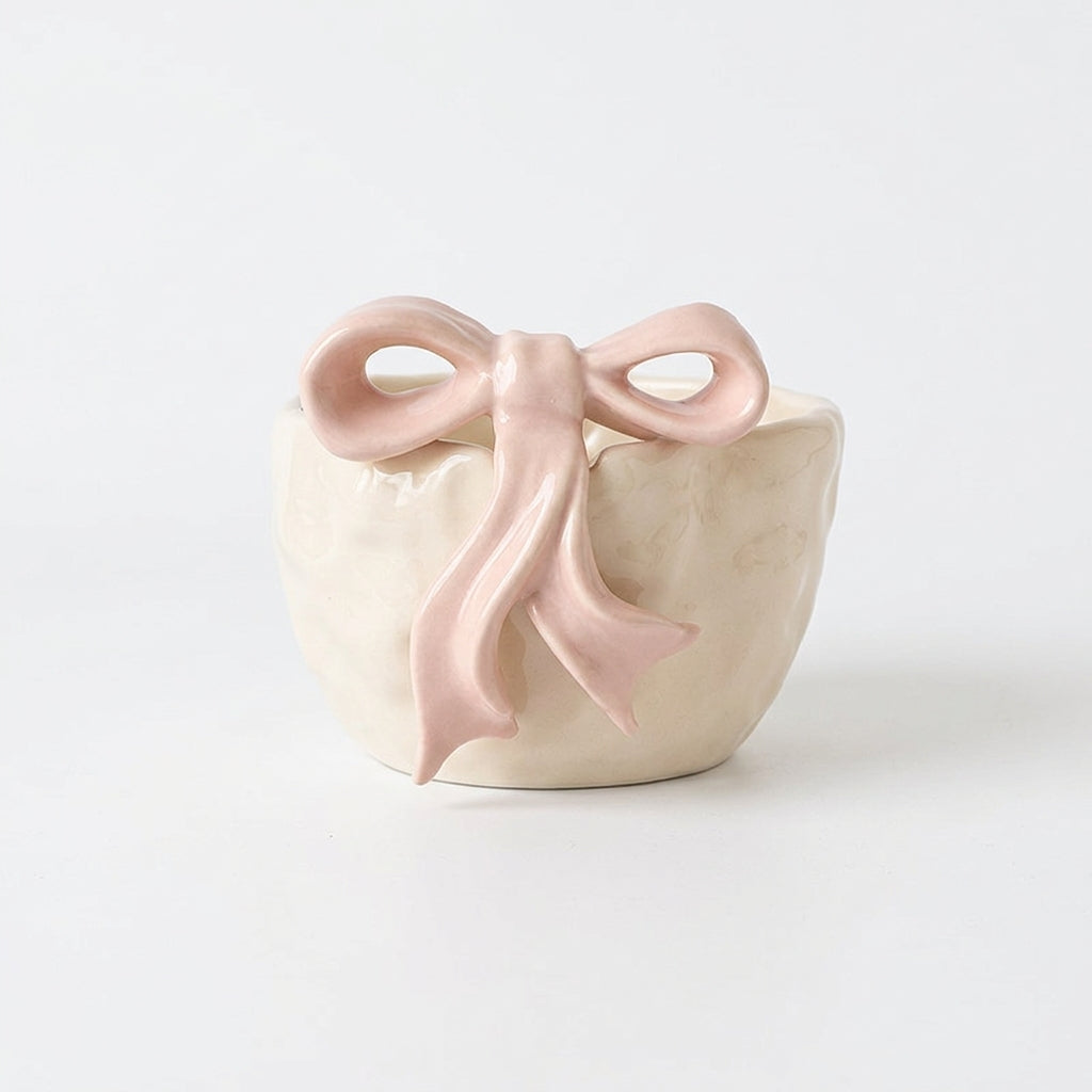 Cute Bow Ceramic Bowl, 360ml