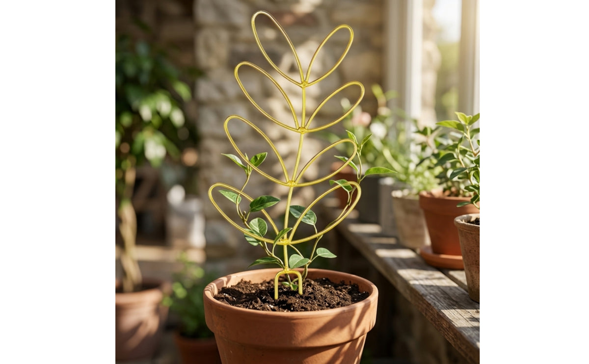 Decorative Potted Plant Trellis Indoor Metal Plant Trellis Rust-Resistant Hardware Lightweight