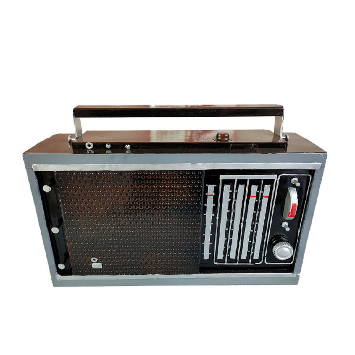 Radio Ornament with Handle Vintage-Style Radio Decoration Decorative for Studio