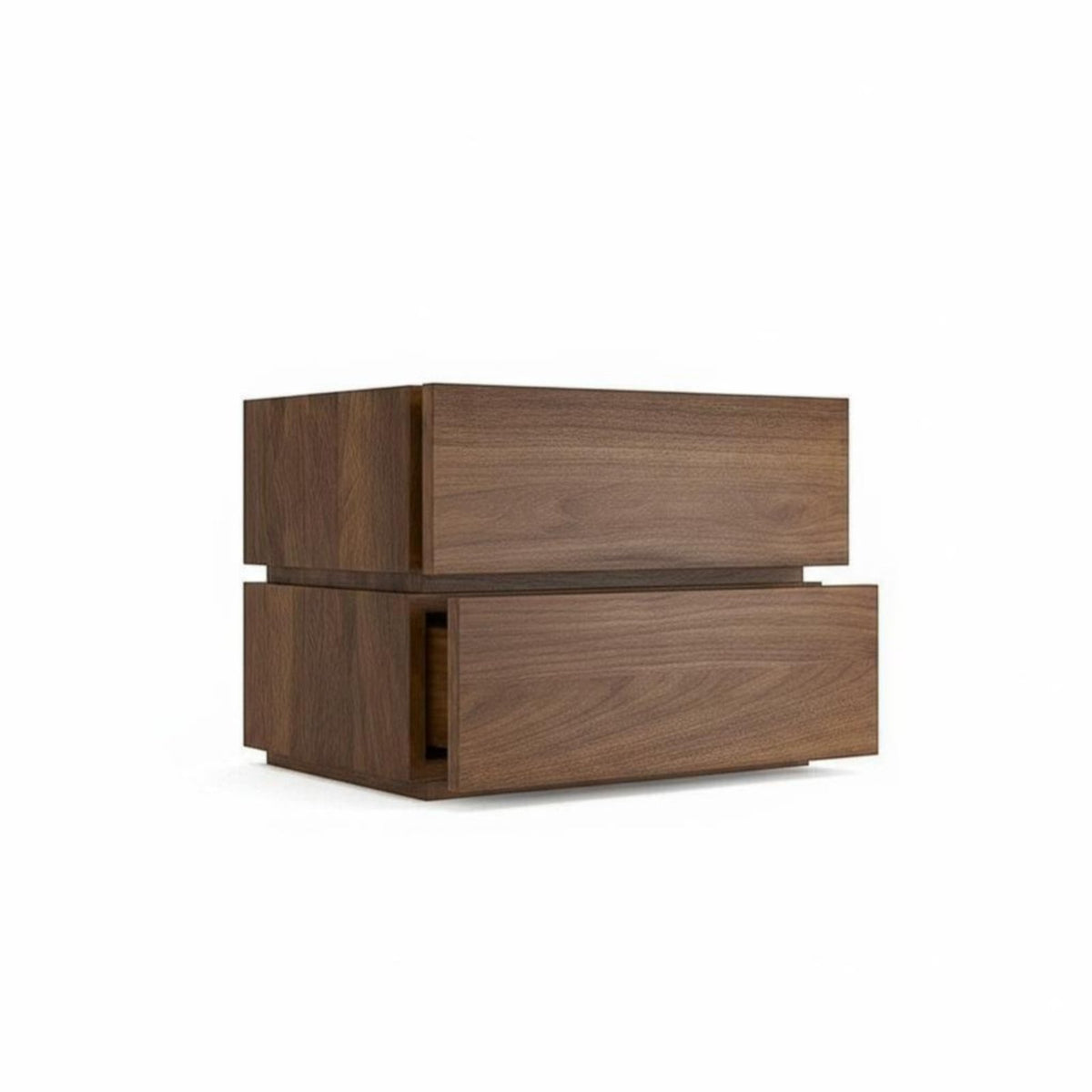 2-Drawer End Table Minimalist design Nightstand long-lasting Construction for Entryway