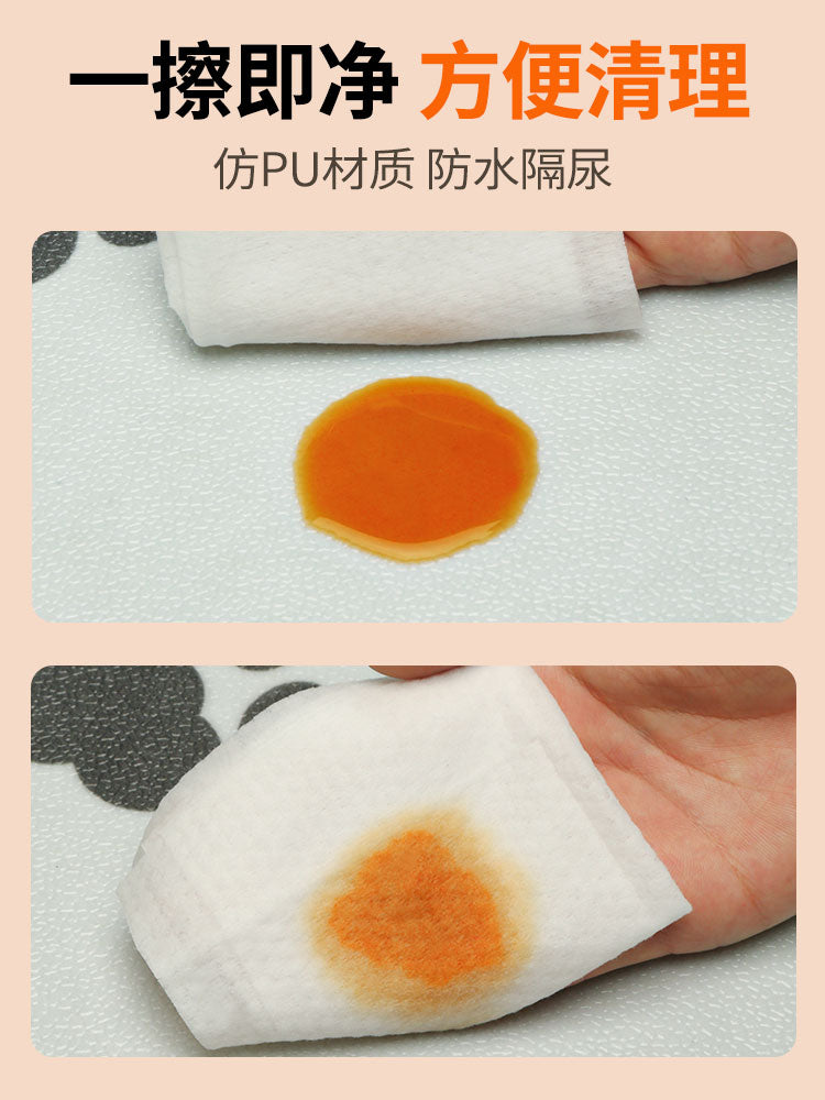宠物地垫防水防尿pvc养狗专用围栏地毯狗狗可擦餐垫子防滑免打理 120x140cm【保证安全】 可爱柯基【一擦即净】