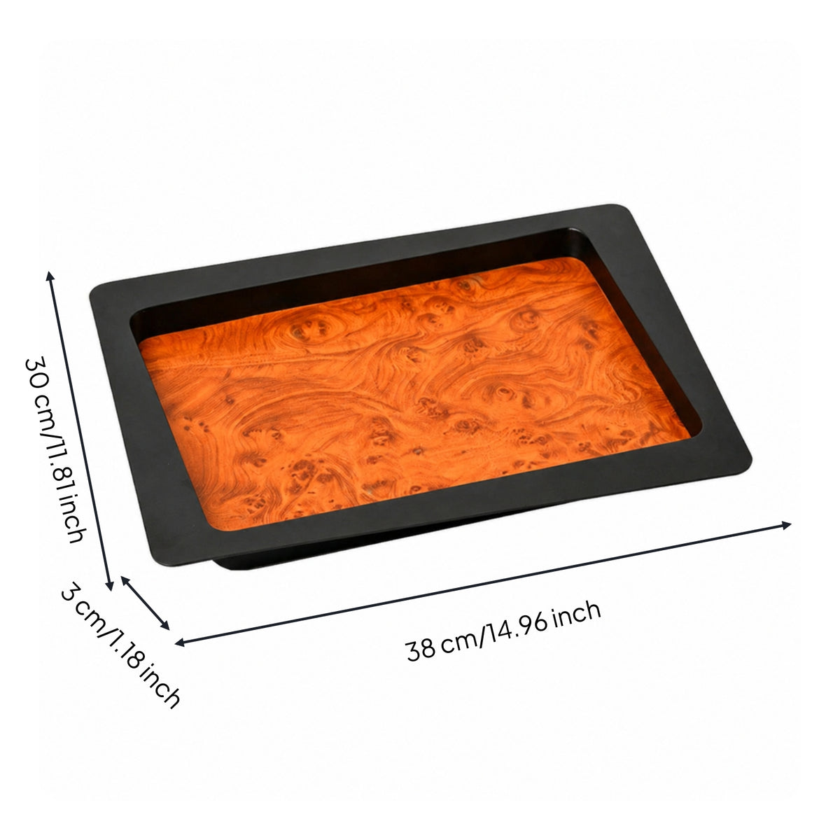 Decorative Tray Rectangular Tray Multipurpose for Living Room