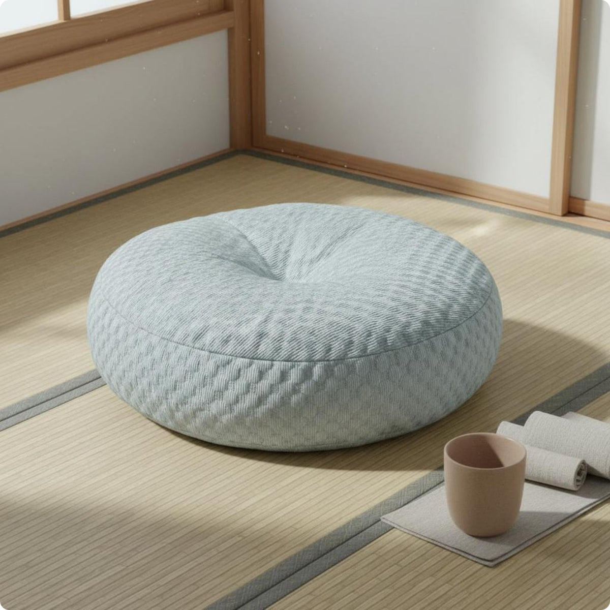 Cooling Seat Cushion High Elasticity Meditation Floor Pillow Wear-Resistant