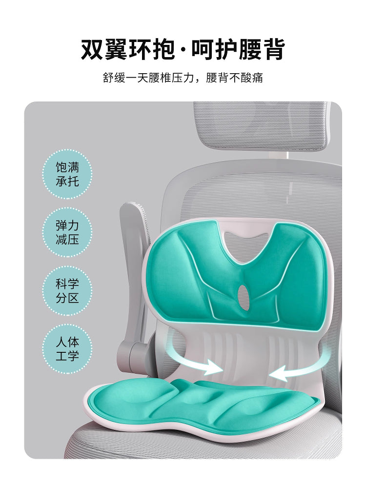 孕妇哺乳椅喂奶护腰神器座椅床上靠背椅榻榻米沙发懒人专用坐凳子 成人加大款【护腰矫姿-加固加大】经典灰