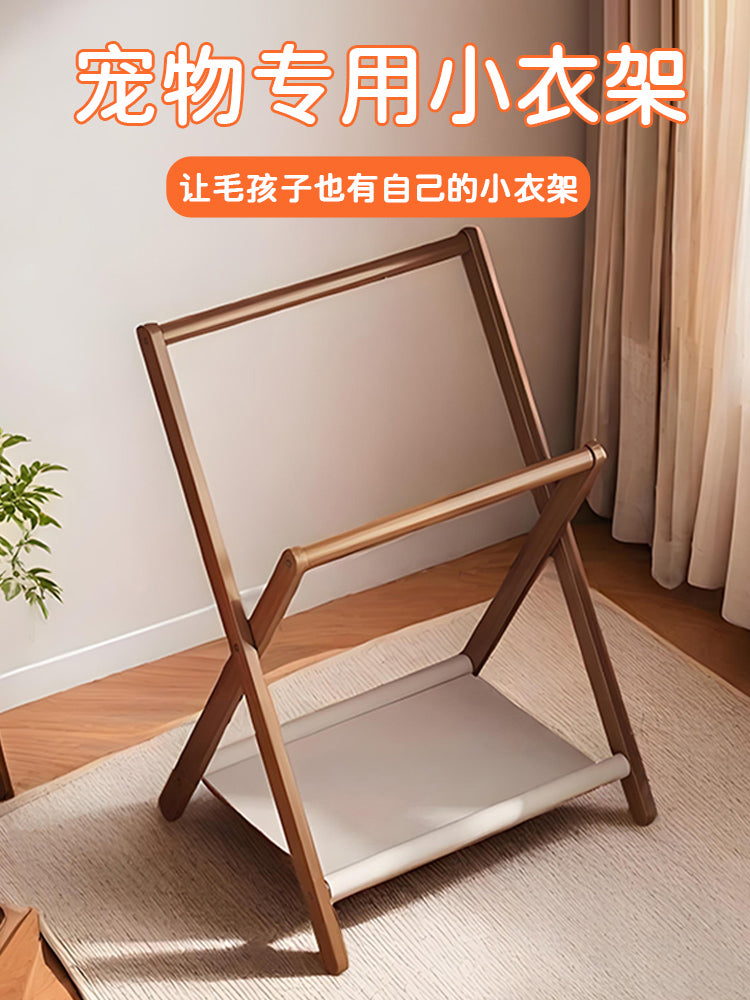宠物衣架迷你落地式狗狗专用挂衣架猫咪衣服置物架简易小型衣帽架