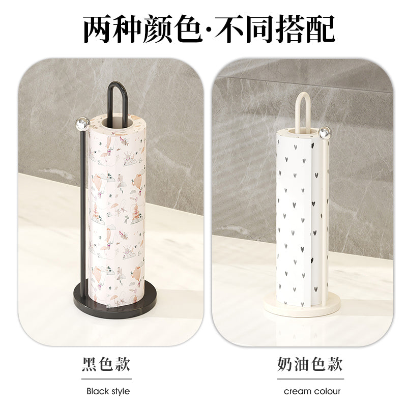 厨房纸巾架橱柜用纸立式挂架子保鲜膜收纳家用卷纸大卷筒免打孔架