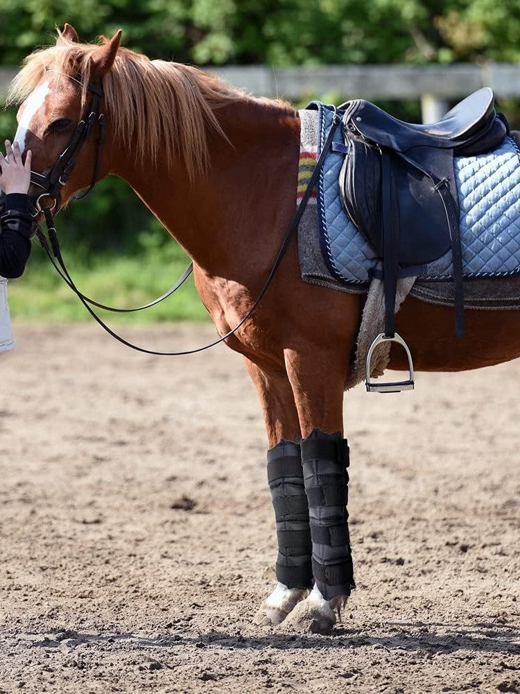 Professional Durable Horse Leg Wraps Adjustable Ice Boots Cooling Horse Hoof Covers Pain Relief Cold Pack Equestrian Supplies