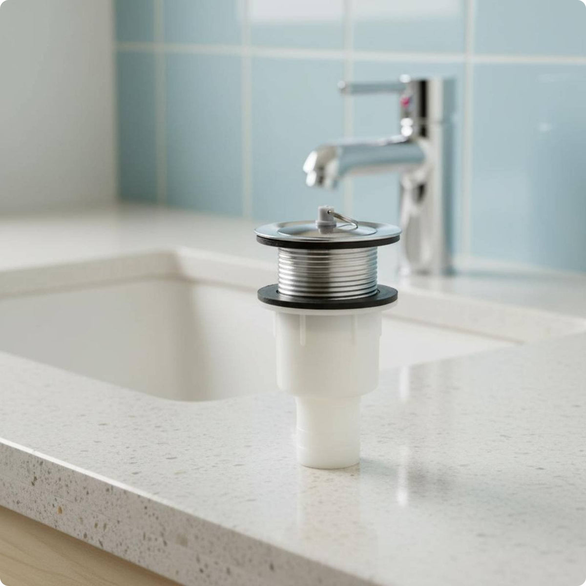 Mop Sink Drain Kit Anti-Rust Flexible Bend Pipe Long-Lasting for Utility Room