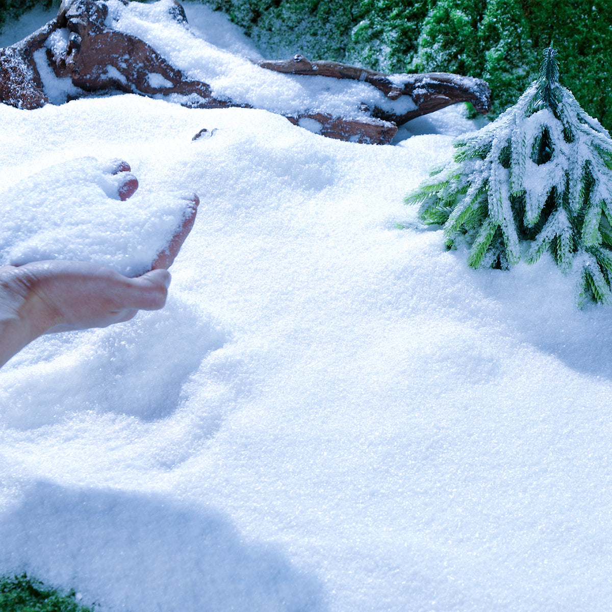 人造雪粉圣诞仿真雪花假雪道具雪景拍摄布置干雪假雪兑水人造雪花 【兑水款】雪粉500克