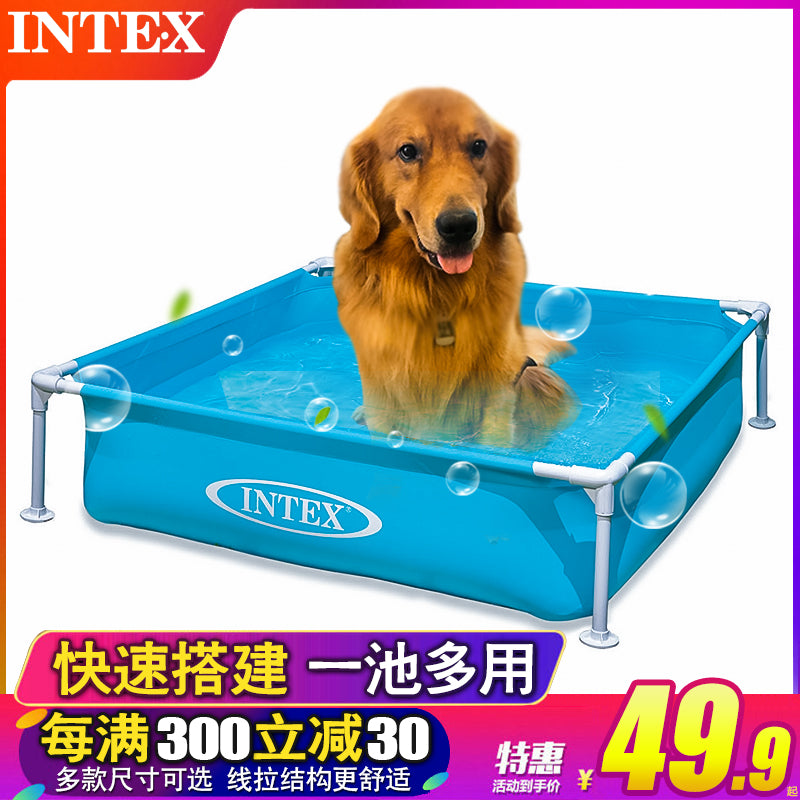 正品趣味狗狗浴盆硬胶水池浴缸宠物洗澡池宠物洗澡盆可折叠游泳池