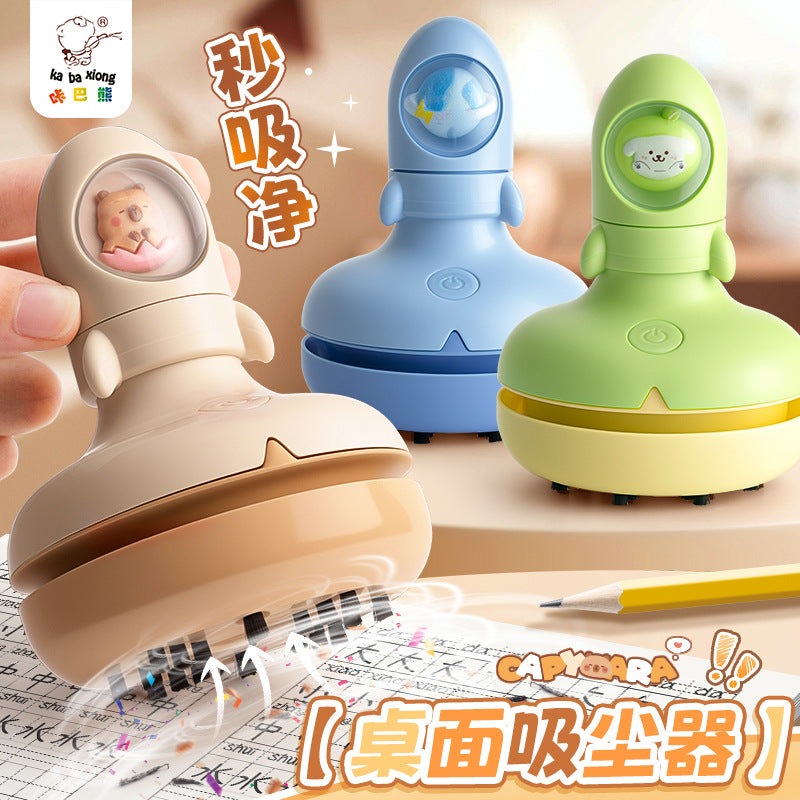 Kabaxiong Little Rocket Handheld Desktop Vacuum Cleaner for Students, Strong Suction, Eraser Crumb Cleaner, Children's Desktop Cleaning