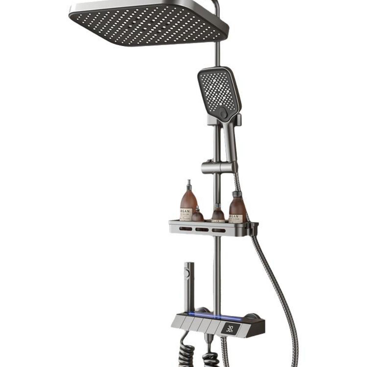 Thermostatic shower, scald-safe