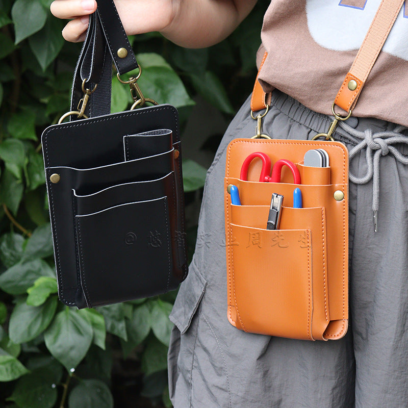 Durable Leather Tool Waist Bag for Gardeners and Florists