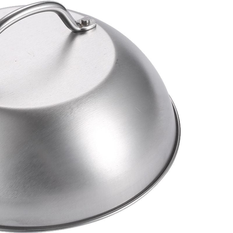 Stainless Steel BBQ Cover 9 Inch for Outdoor Grilling and Teppanyaki