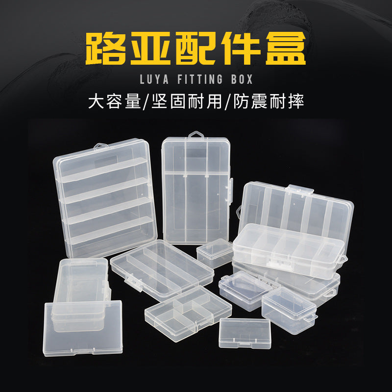 Transparent PP Plastic Lure Box Fishing Tackle Box Fishing Tool Box Fishing Accessories Storage Box