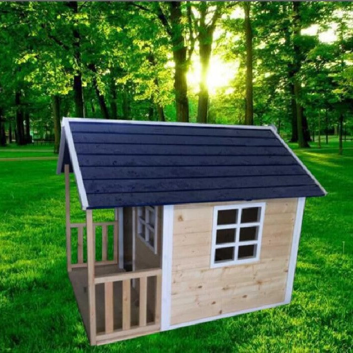 Kids Outdoor Wooden Playhouse Villa Park Activity Room for Children