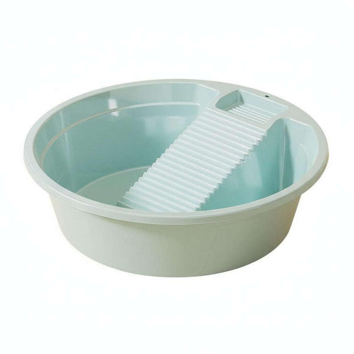 Wash Basin with Washboard Large Capacity Plastic Laundry Tub Gentle on Clothes