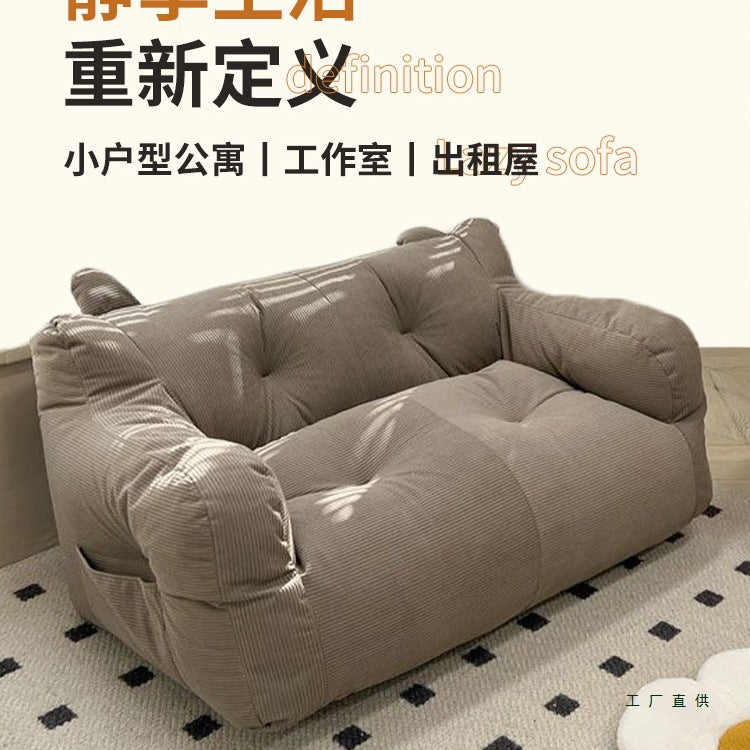 Lazy Sofa Bed for Balcony Bedroom, Single/Double Small Sofa for Renting, Tatami Small Apartment Sofa Chair