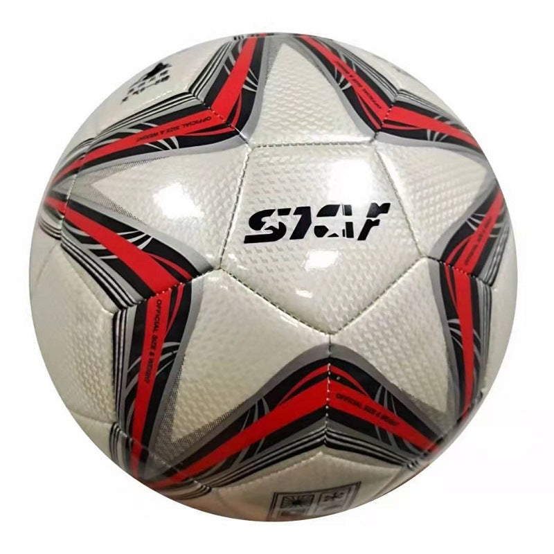 Manufacturer Adult PU Machine-Stitched Soccer Ball Size 3, 4, 5 for Youth Training and Children's Play