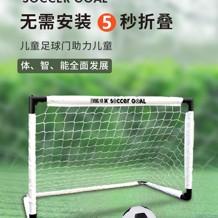 Kids' Portable Folding Soccer Goal for Home Indoor Outdoor Training, Kindergarten Mini Football Net