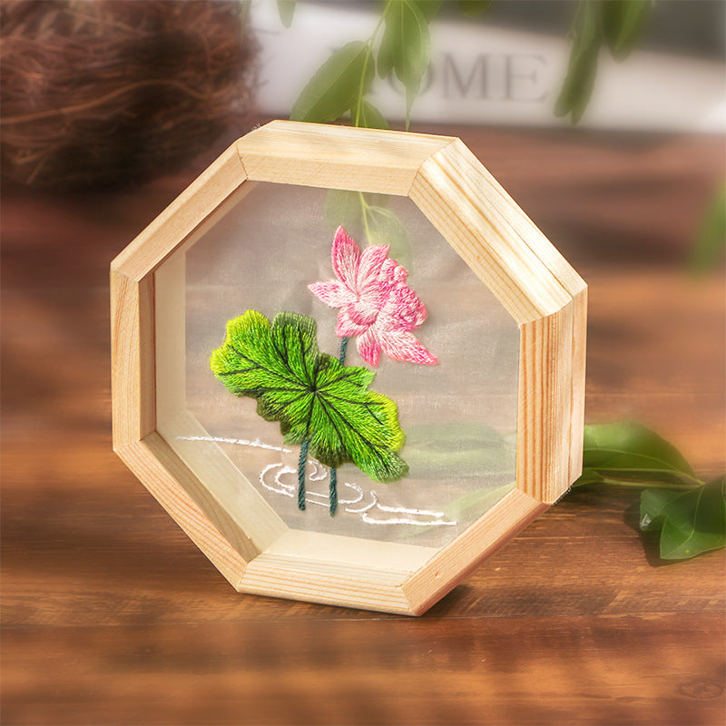 DIY Embroidery Kit for Beginners, Ribbon Embroidery for Adults, Pregnant Women, Girls, Valentine's Day Gift, Suzhou Embroidery