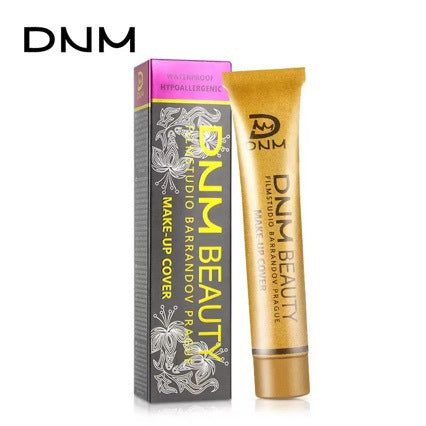 DNM Gold Tube Concealer Foundation Cream for Acne Scars, Freckles, Tattoos, Redness, Dark Circles